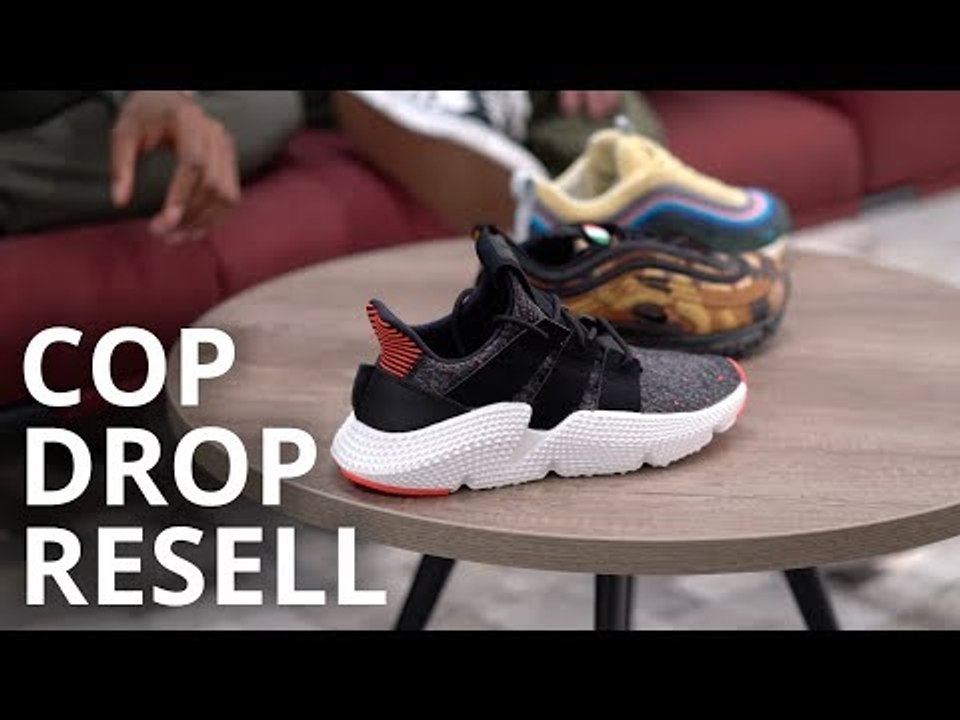cop drop sneakers