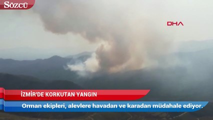 İzmir’de yangın! Ekipler müdahale ediyor