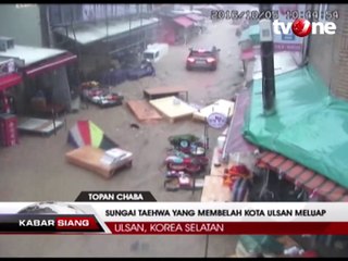 Rekaman Topan Chaba Landa Kota Ulsan