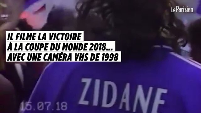 Il filme la victoire à la Coupe du monde 2018… avec une caméra VHS de 1998