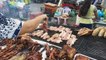 Cambodian Street Food,Grilling Fish, Chicken, Pork,Tour In Phnom Penh City
