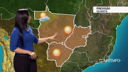 Previsão Centro-Oeste – Ar seco predomina