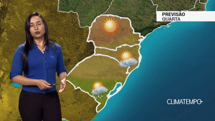 Previsão Sul – Chuva diminui e temperatura sobe
