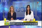 Puno: JEE admite candidatura de prófugo Walter Aduviri