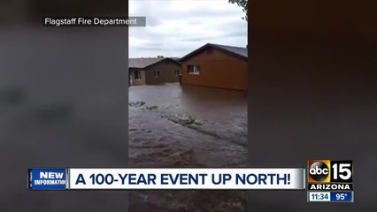 Flagstaff storm brings 100-year event to Arizona