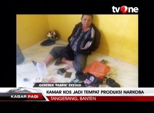BNN Gerebek Kamar Kos 'Pabrik' Ekstasi