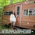 This 14-year-old turned an old camper into an incredible 'glamper' all on her own 