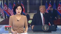 Trump says there's no time limit on North Korea's denuclearization