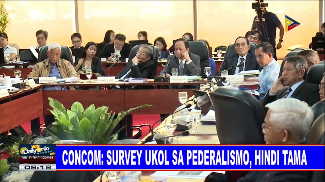 ConCom: Survey ukol sa pederalismo, hindi tama