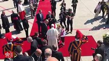 Recap of the first part of Pope Francis' visit to Geneva on Thursday:The Pope is welcomed by the Swiss President, and prays at the Ecumenical Institute at Boss