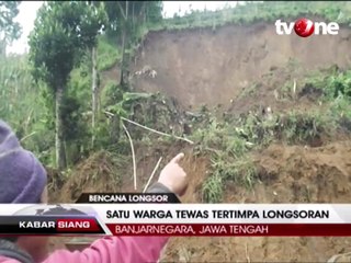 Satu Warga Tewas Tertimpa Longsoran dari Tebing 15 Meter