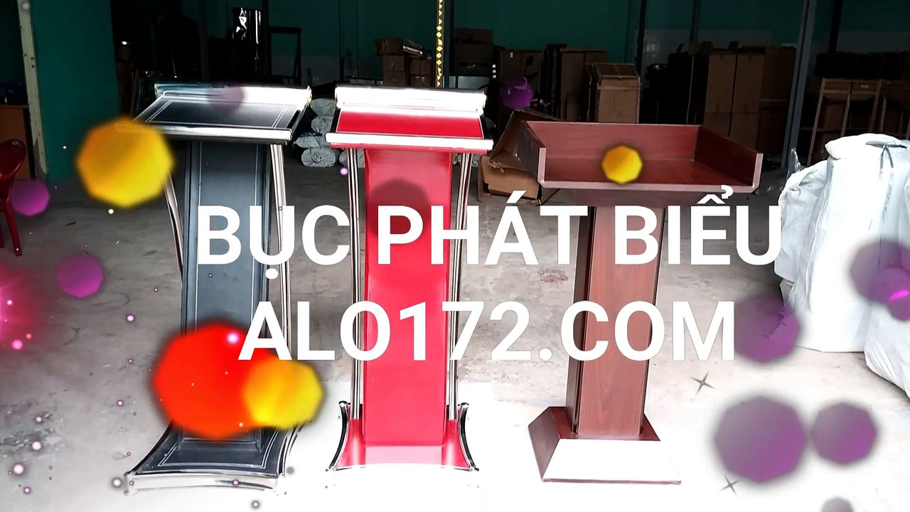 Địa chỉ bán bục phát biểu, bục giảng, bục thuyết trình bằng gỗ, inox, bọc da, Meca, thép giá rẻ tại Hà Nội, tpHCM
