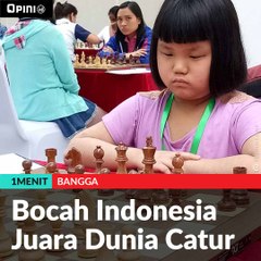 #1MENIT | Bocah Indonesia Juara Dunia Catur