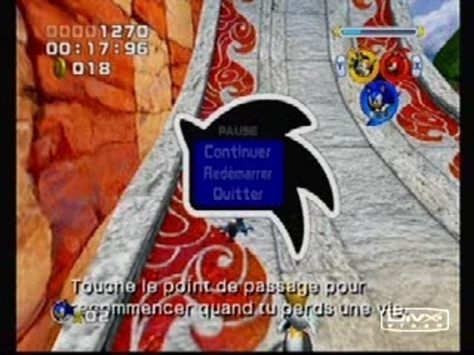 Sonic Heroes - Team Sonic - Seaside hill 1 (time)