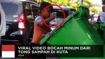 Viral video bocah Bali minum dari tong sampah - TomoNews