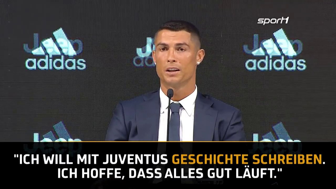 Cristiano Ronaldo: 'Ich bin anders als alle anderen!' - Vorstellung von CR7 bei Juve | SPORT1