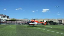 Ambulans helikopter kalp krizi vakası için havalandı
