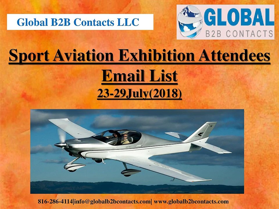 Sport Aviation Exhibition Attendees Email List