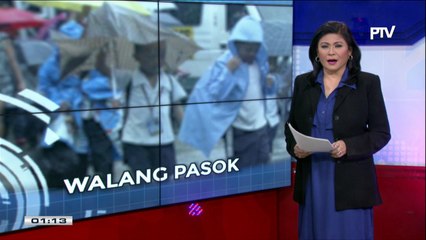#SentroBalita: Pasok sa ilang paaralan at government offices, suspendido