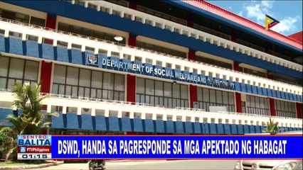 #SentroBalita: DSWD, handa sa pagresponde sa mga apektado ng Habagat