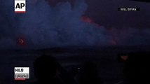 Hawaii Lava Explosion Sends Debris onto Boat