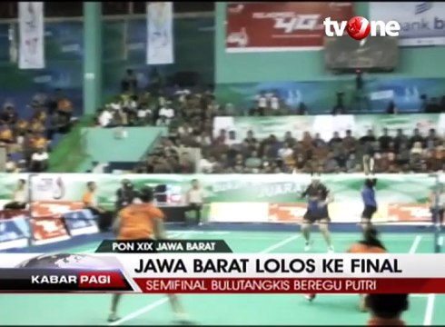 Jawa Barat Pastikan Satu Tiket ke Final Cabang Bulutangkis