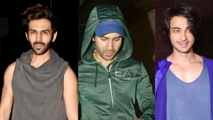 Varun Dhawan, Aayush Sharma, Kartik Aaryan Spotted Leaving Gym