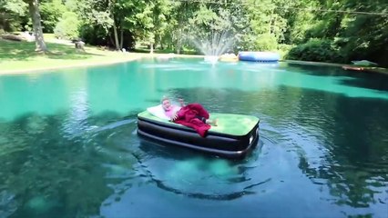 MONSTER IN POND PRANK ON STEPHEN SHARER!!