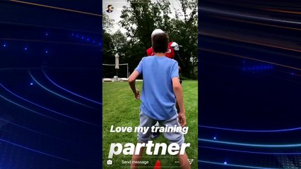 Looks like Tom Brady's son needs to work on his defense