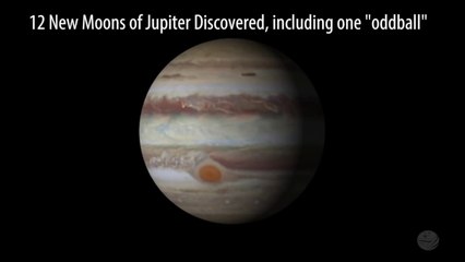 Estas son las doce nuevas lunas de Júpiter