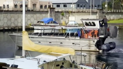 Lava bomb filmed hurtling through roof of boat, injuring tourists in Hawaii