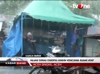 Hujan Badai Landa Wilayah Aceh Singkil