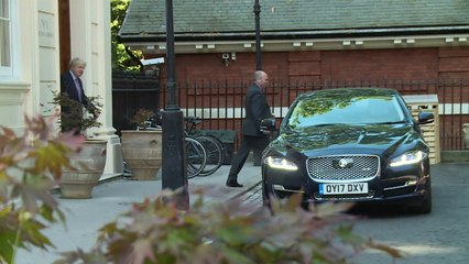 Boris Johnson departs foreign secretary residence