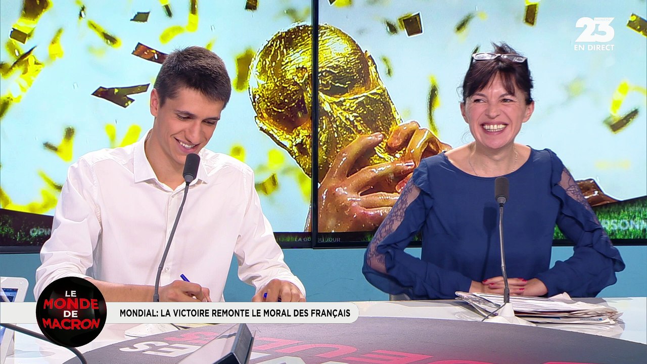 Le monde de Macron: La victoire des Bleus au Mondial remonte le moral des Français - 18/07