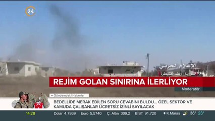Esed rejimi Golan tepelerine ilerliyor. Siviller iki ateş arasında