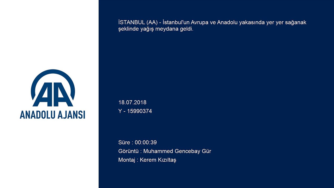 İstanbul'da sağanak