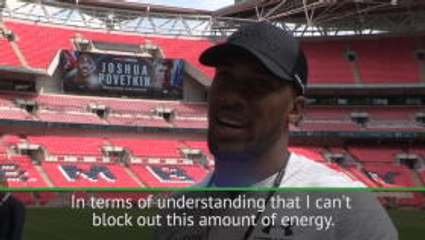Joshua isn't getting used to fighting at Wembley