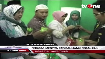 Calon Haji Selundupkan Ratusan Kemasan Jamu Pegal Linu