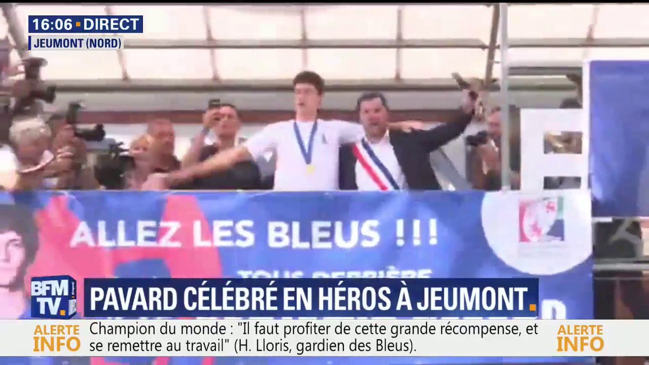 Jeumont acclame son héros, Benjamin Pavard
