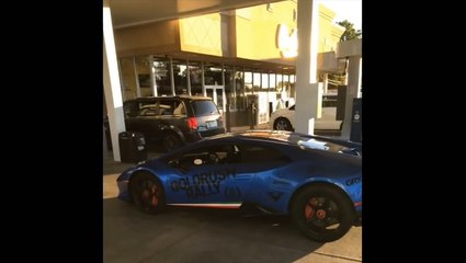 A Lamborghini Gets Roasted At The Pump