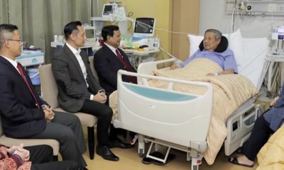 Jenguk SBY di Rumah Sakit, Prabowo: Tidak Bahas Politik