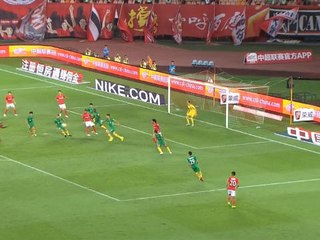 Gao Lin opens scoring for Guangzhou with bicycle kick