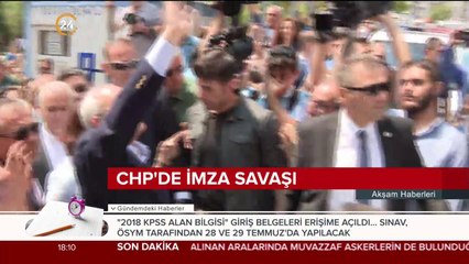 CHP'de imza savaşı