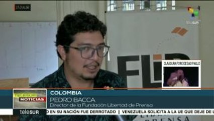 Colombia: suman 93 periodistas amenazados en lo que va del 2018