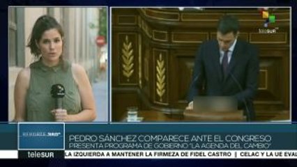 España: Pedro Sánchez presenta al Congreso su programa de gobierno