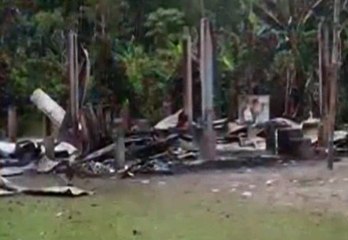 Cuatro menores fallecieron por un incendio en la casa de su abuelo en la provincia de Napo