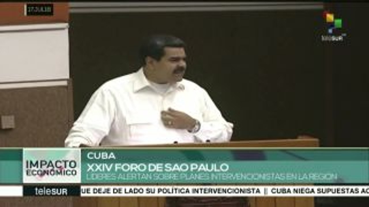 Cuba: clausura el XXIV Foro de Sao Paulo
