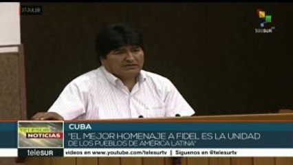 Con homenaje a Fidel Castro, finaliza Foro de Sao Paulo en Cuba