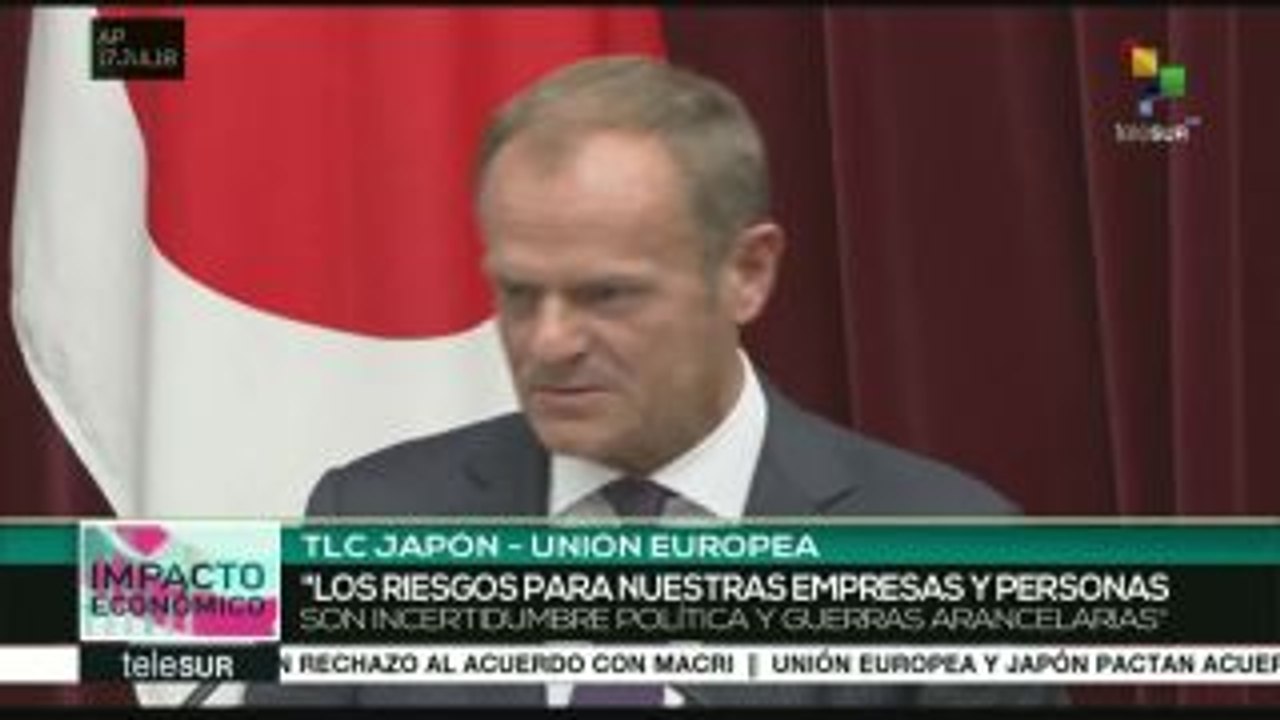 Firman Japón y la Unión Europea nuevo acuerdo de libre comercio