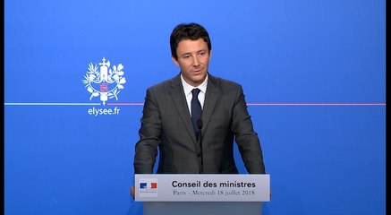 Compte rendu du Conseil des ministres du 18 juillet 2018